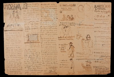 The Bow of the Ship. Illustrated and Handwritten Interior by Santiago Rusiñol